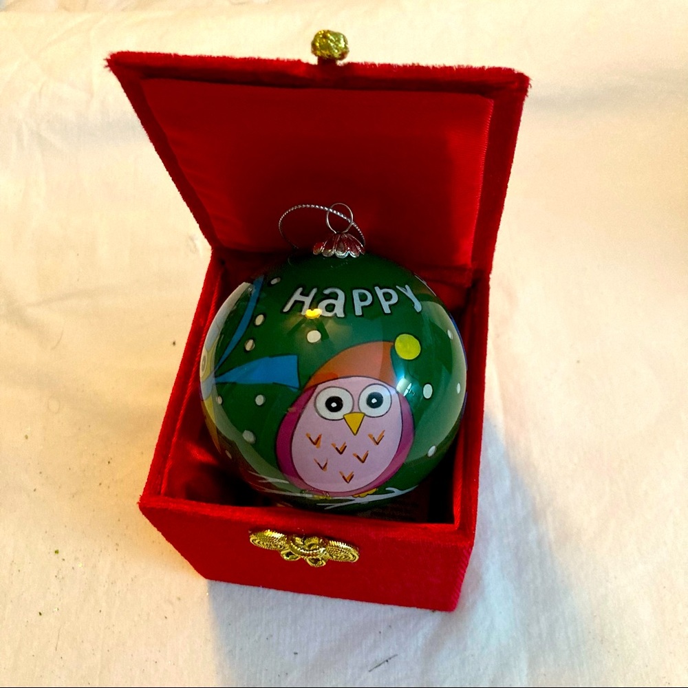 Li Bien Hand Blow Glass Christmas Ornament